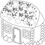 Gingerbread House Coloring Page | Free Printable Coloring Pages   Free Printable Gingerbread House
