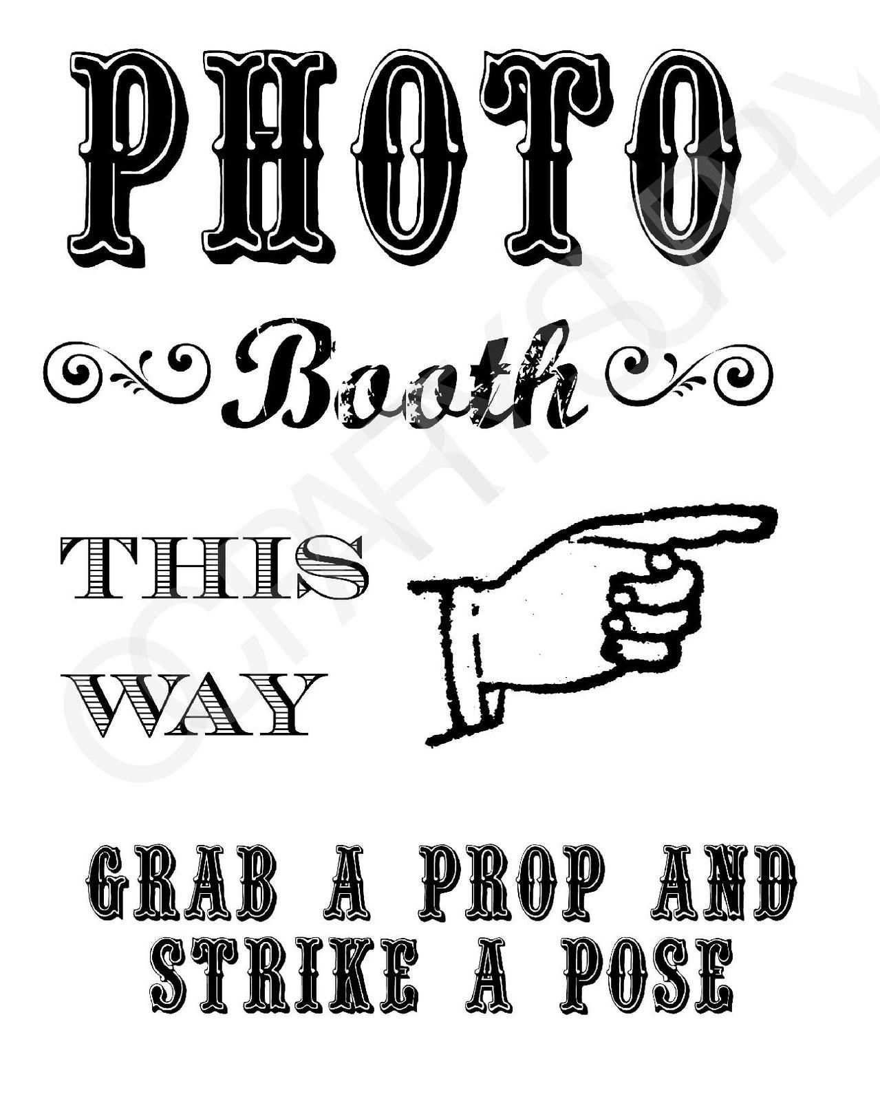 Grab A Prop &amp; Strike A Pose! {Free} Printable Photo Booth Sign - Free Printable Photo Booth Sign