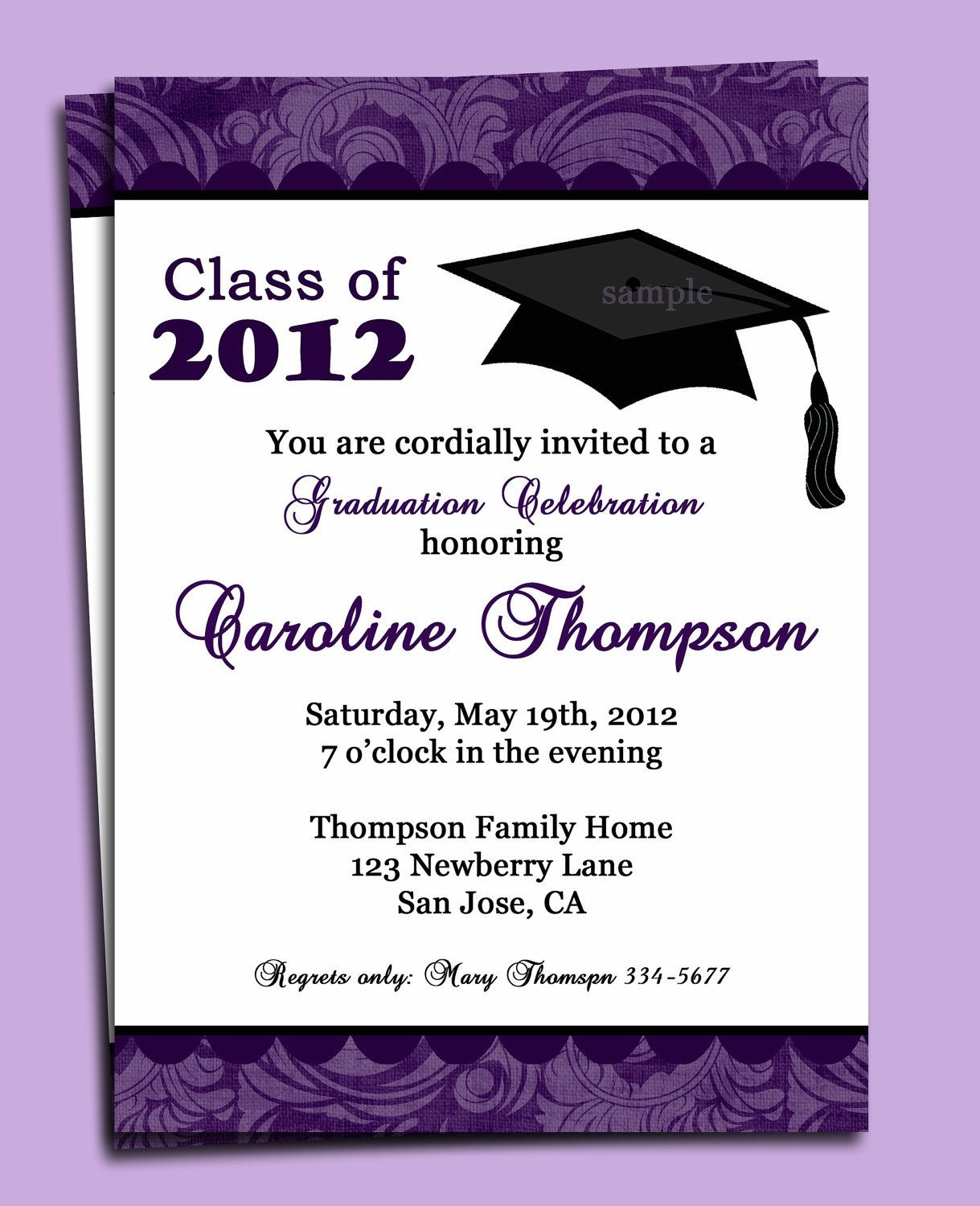 Graduation Party Or Announcement Invitation Printable - You Pick - Free Printable Graduation Dinner Invitations
