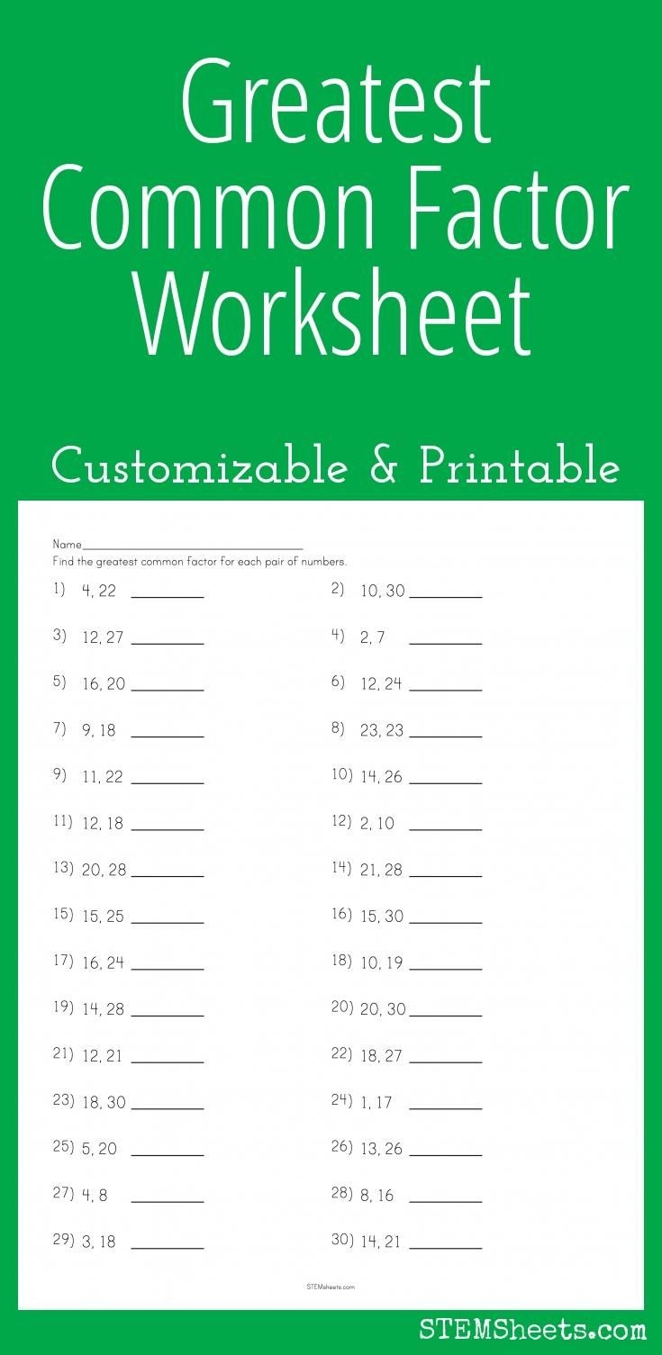 Free Printable Lcm Worksheets Free Printable
