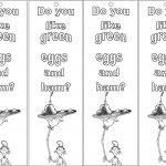 Green Eggs And Ham Dr. Seuss Bookmarks Free Printables | Story Time   Green Eggs And Ham Free Printables