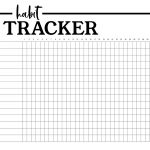 Habit Tracker Printable Planner Template   Paper Trail Design   Free Printable Habit Tracker