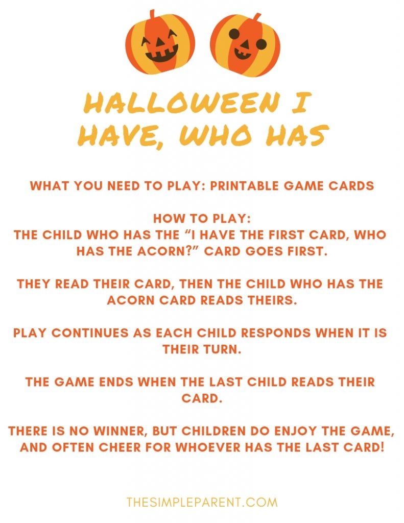 Halloween Games For Kids For Parties And Playdates • The Simple Parent - Free Printable Halloween Games For Kids