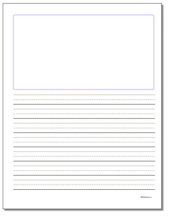 Free Printable Writing Paper With Picture Box