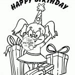 Happy Birthday Girl Coloring Page For Kids, Holiday Coloring Pages   Free Printable Birthday Cards To Color
