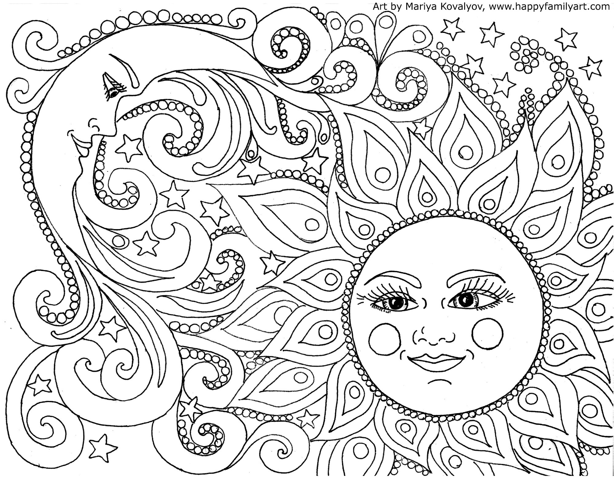 Happy Family Art - Original And Fun Coloring Pages - Free Coloring Printables