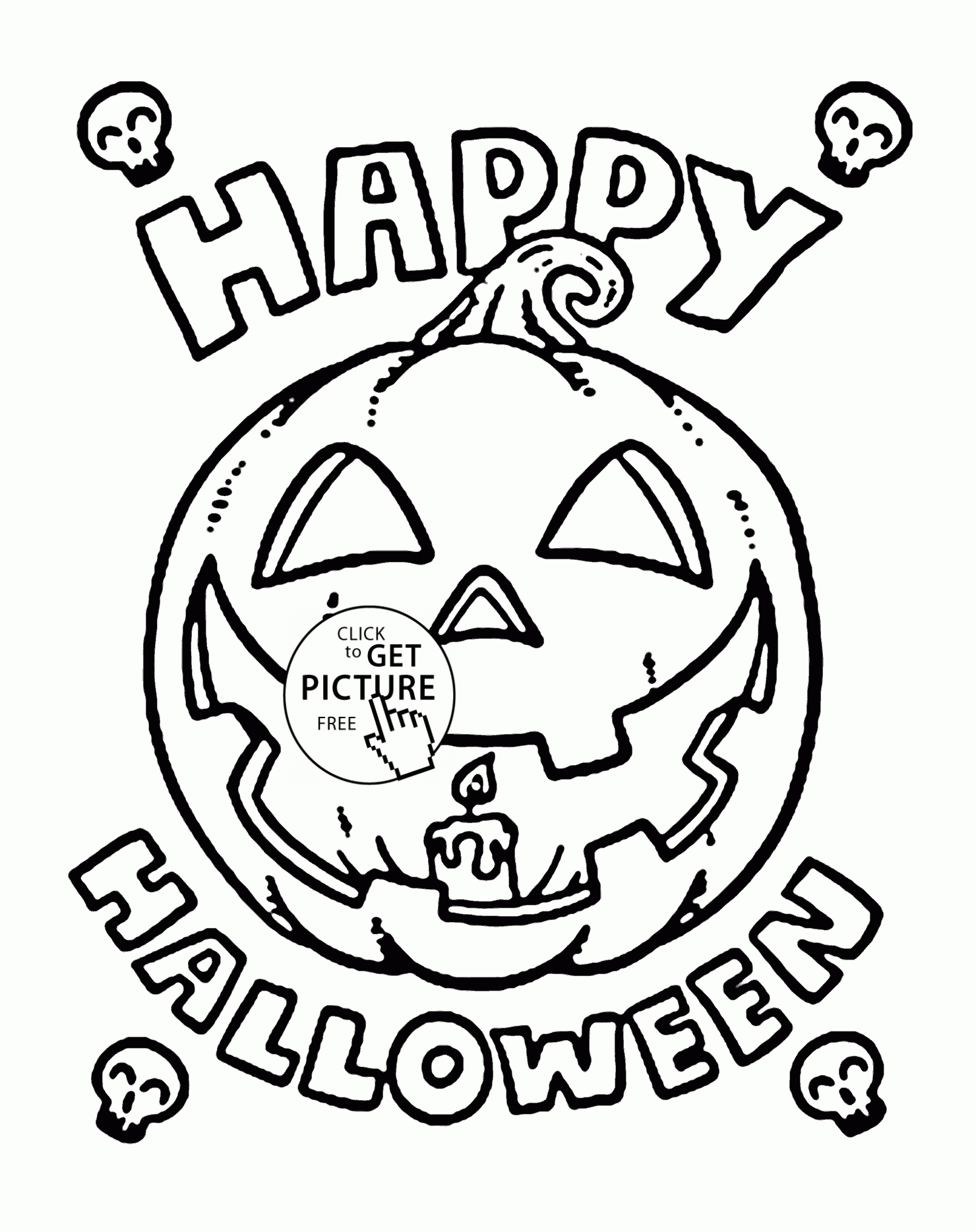 Happy Halloween Pumpkin Coloring Pages For Kids, Halloween - Free Halloween Pumpkin Printables