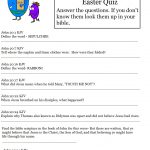 Hard Easter Quiz On Resurrection Of Jesus   Free Printable Bible Trivia For Adults