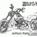 Harley 29 Softail Fxstc Custom Coloring Pages Book For Kids   Free Printable Harley Davidson Coloring Pages
