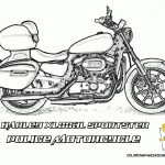Harley Davidson Coloring Pages | Harley Davidson | Free | Motorcycle   Free Printable Harley Davidson Coloring Pages