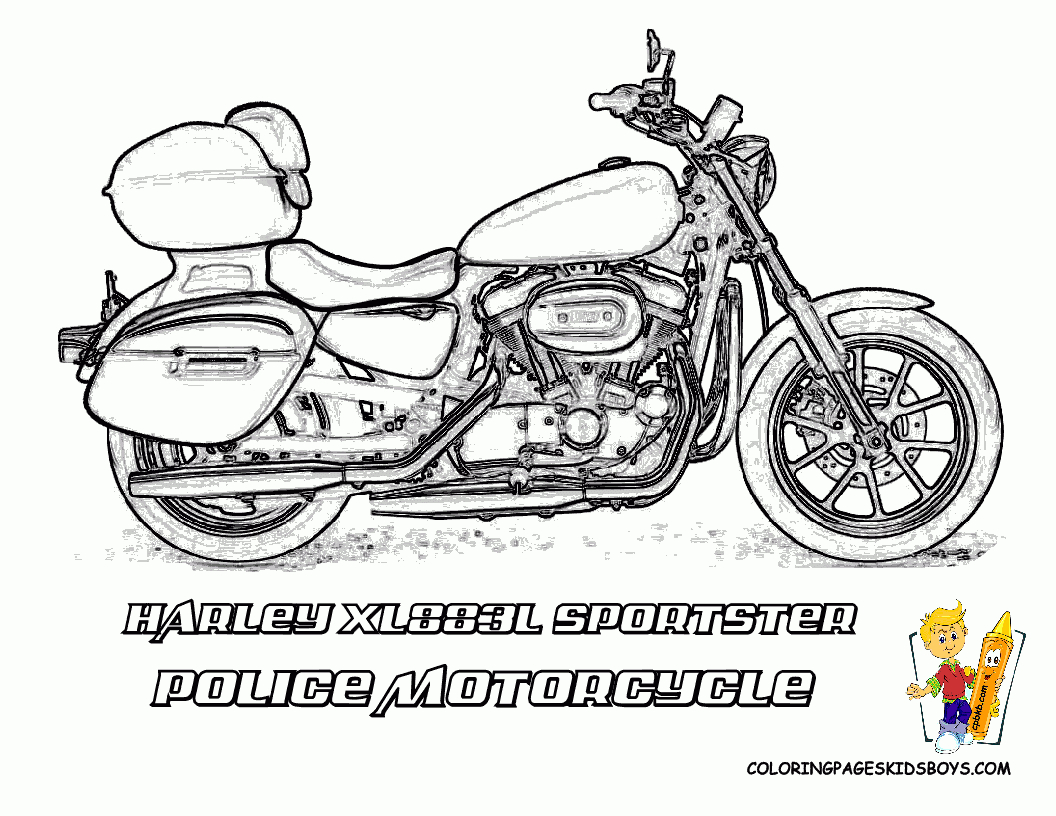 Harley Davidson Coloring Pages | Harley Davidson | Free | Motorcycle - Free Printable Harley Davidson Coloring Pages