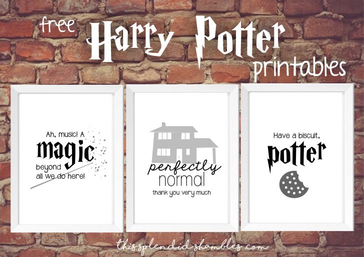 Free Harry Potter Printables