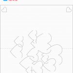 Heart   3D Pop Up Card Pattern/sample/template | Kirigami | Pop Up   Free Printable Kirigami Pop Up Card Patterns