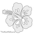 Hibiscus Flower Stencil | Free Stencil Gallery | Stencils | Free   Free Printable Flower Stencils