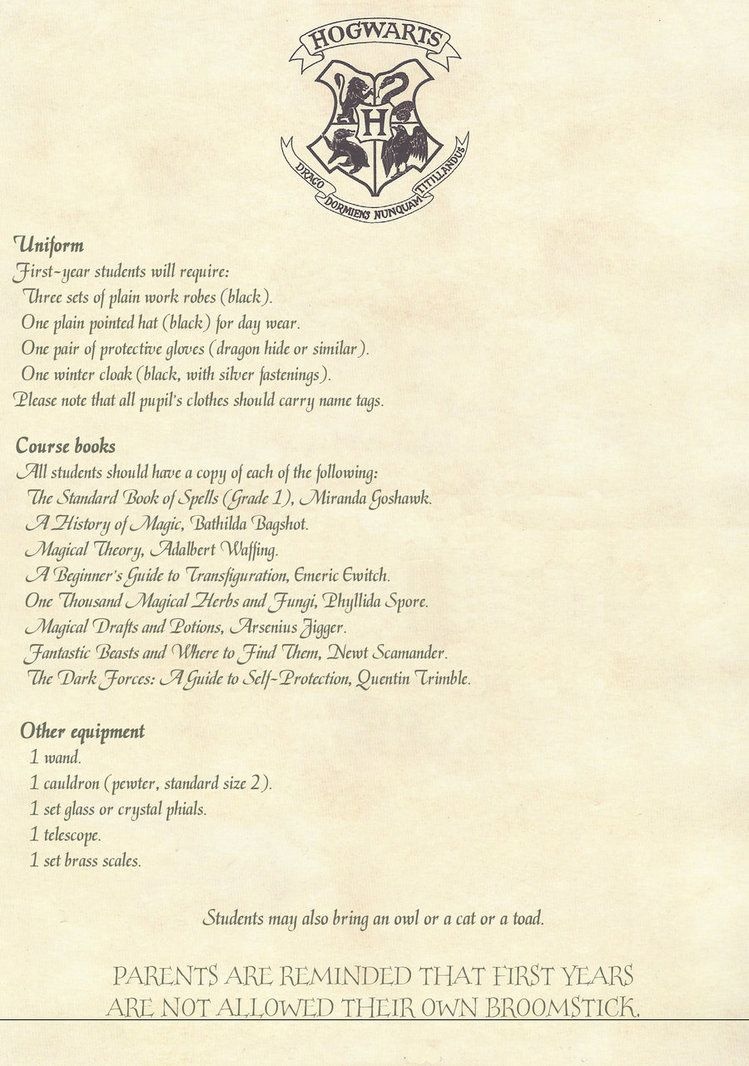 Hogwarts Acceptance Letter Template Free Printable Free Printable