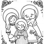 Holy Family Coloring Page | Pre | Family Coloring Pages, Holy Family   Free Catholic Coloring Pages Printables