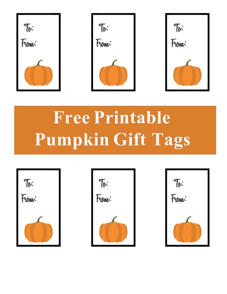 Free Printable Pumpkin Gift Tags