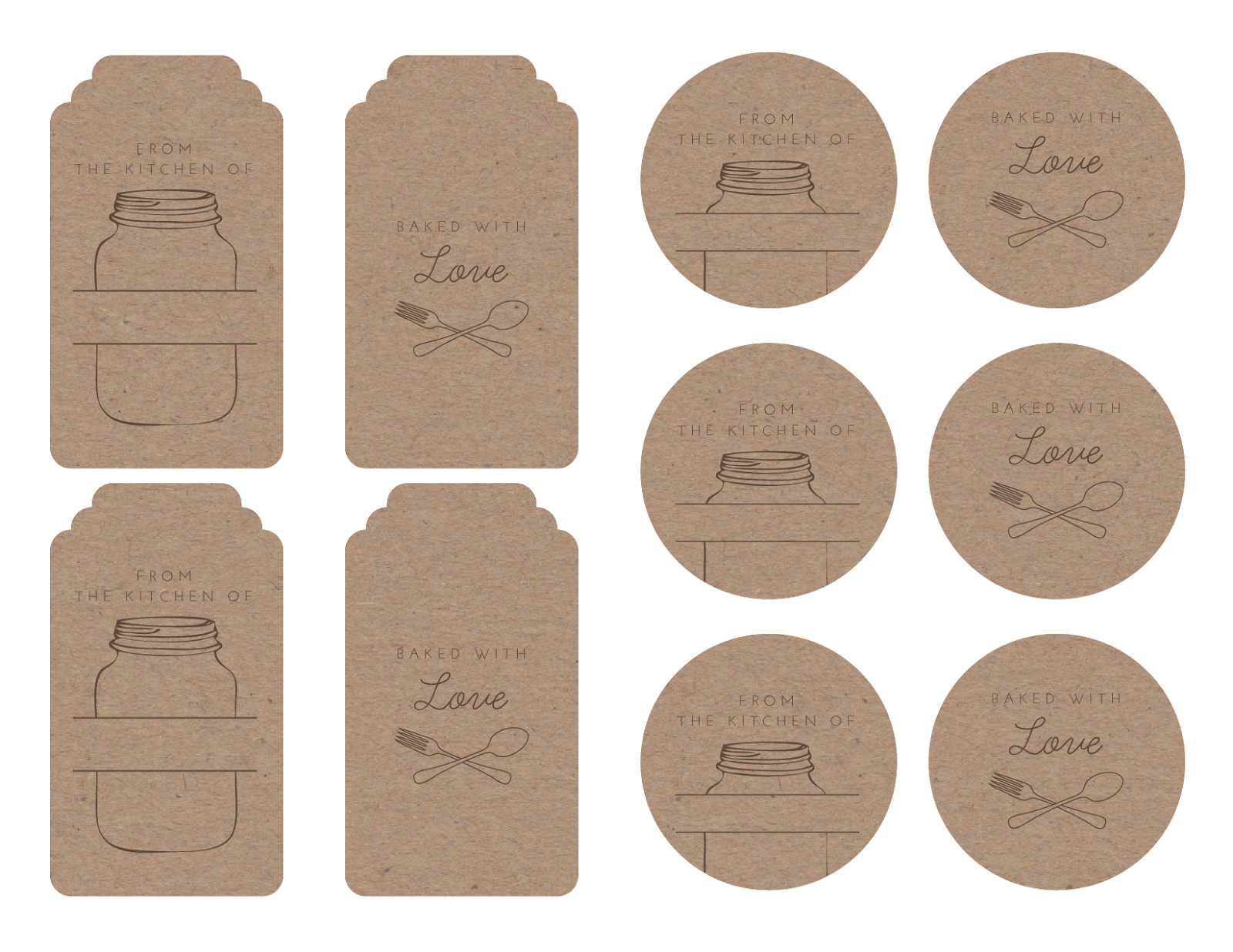 Homemade Tags For Your Baked Goods | Printables &amp; Graphics | Bake - Free Printable Baking Labels