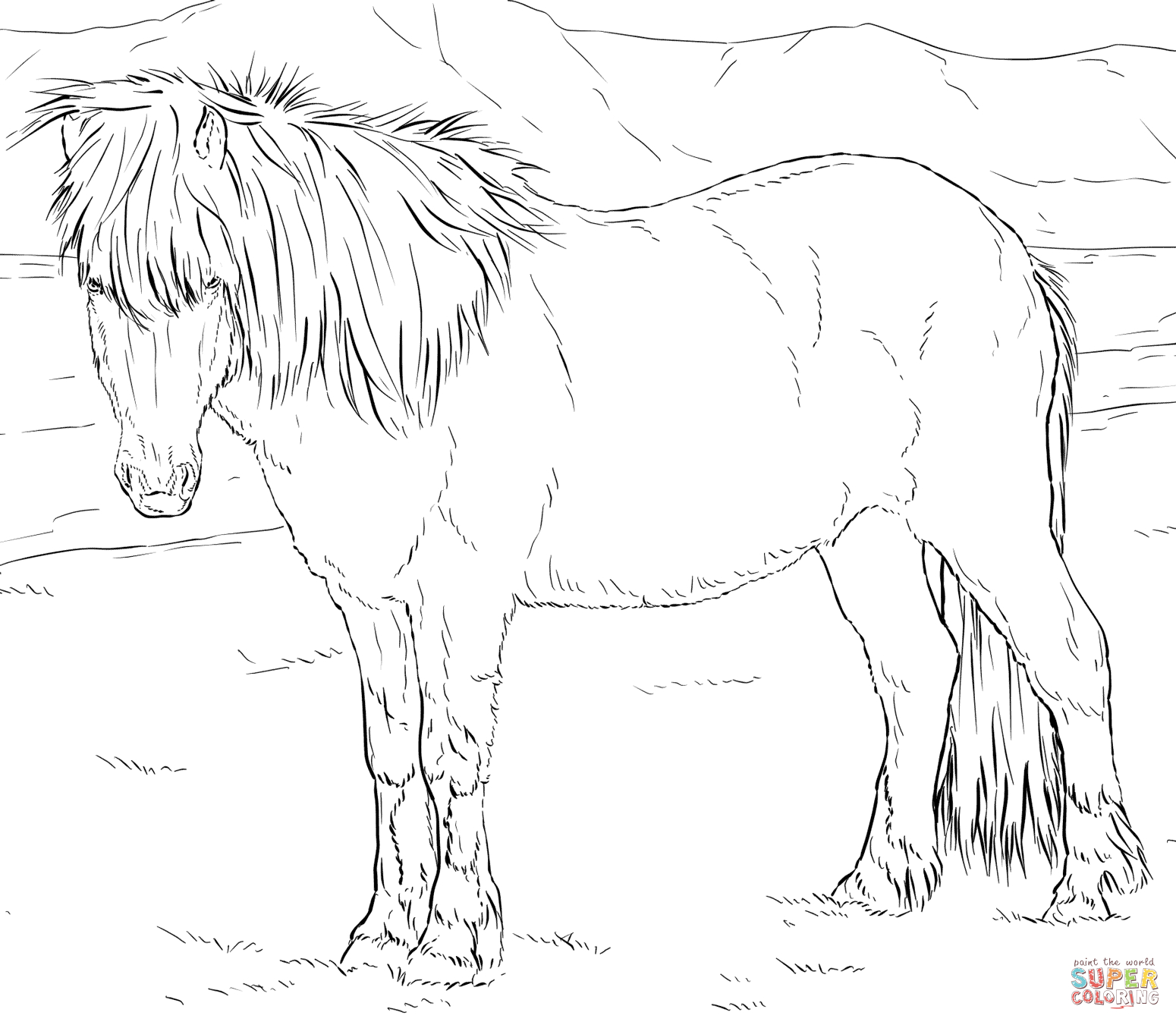 Horses Coloring Pages | Free Coloring Pages - Free Printable Realistic Horse Coloring Pages