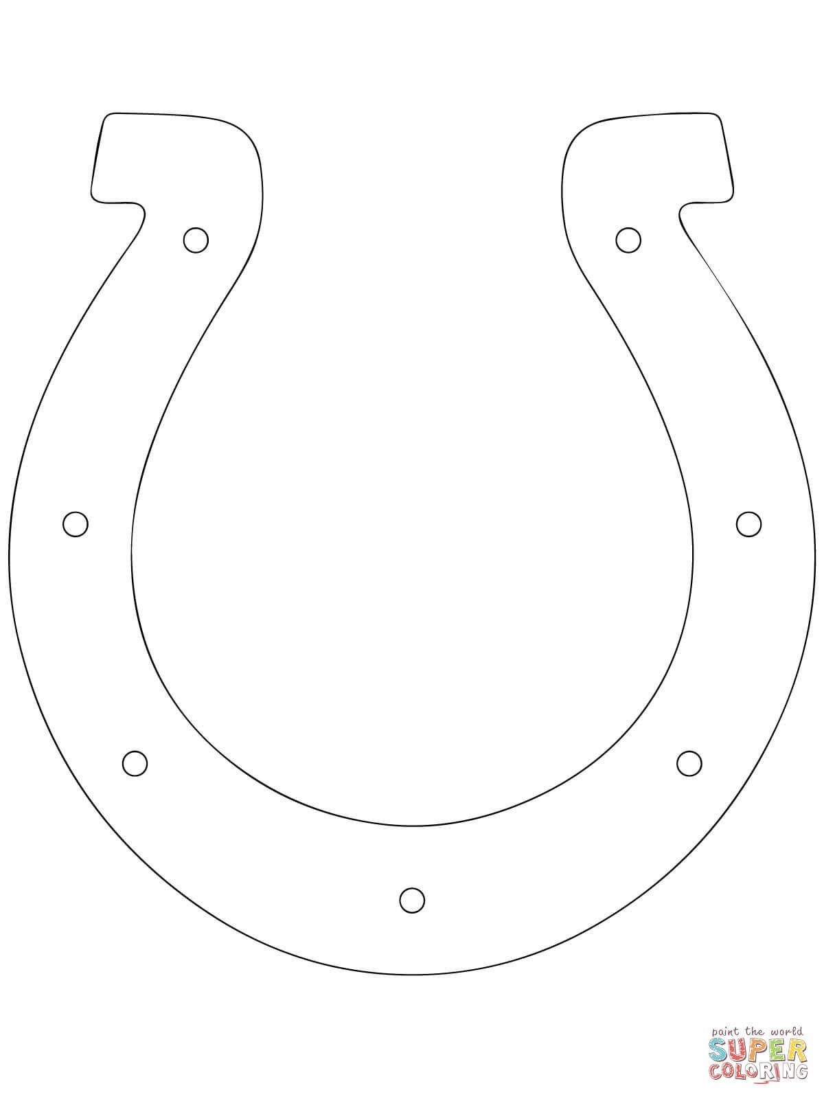 Horseshoe Outline | Super Coloring | Crafts For Kids | Cowboy Crafts - Free Printable Horseshoe Coloring Pages