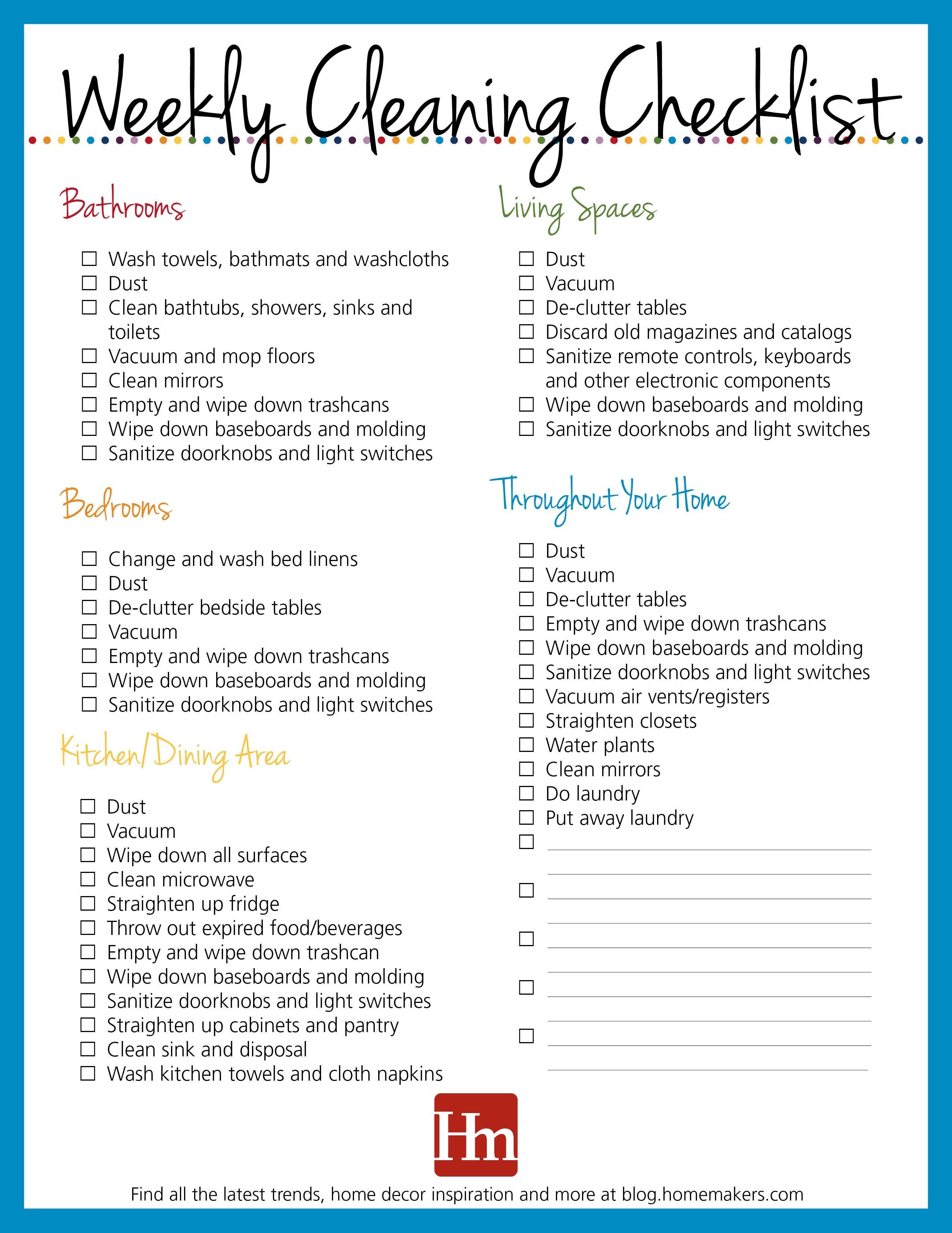 House Cleaning Checklist Template Unique House Cleaning Klist - Free Printable Cleaning Schedule Template