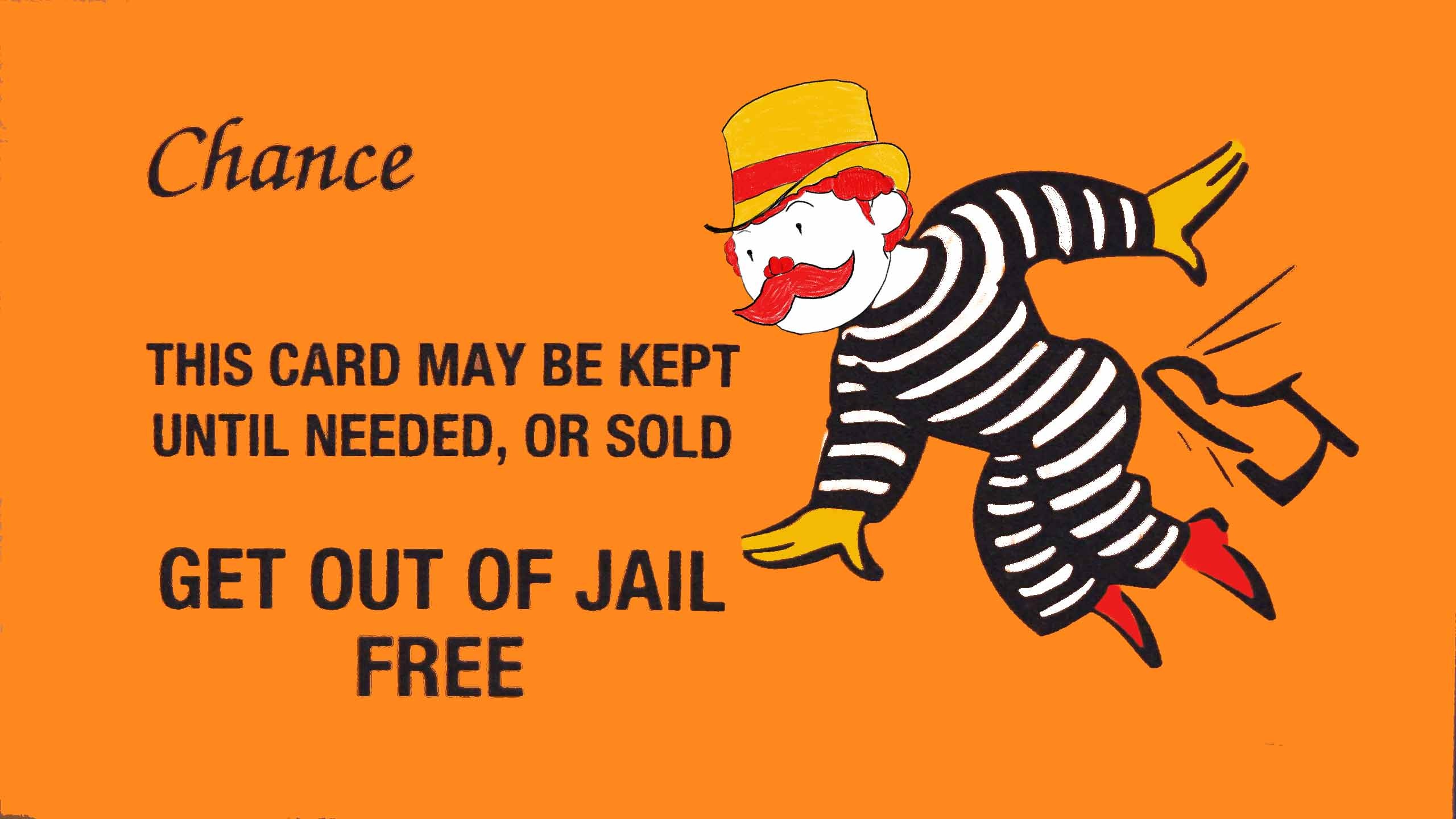 Get Out Of Jail Free Card Printable - Free Printable