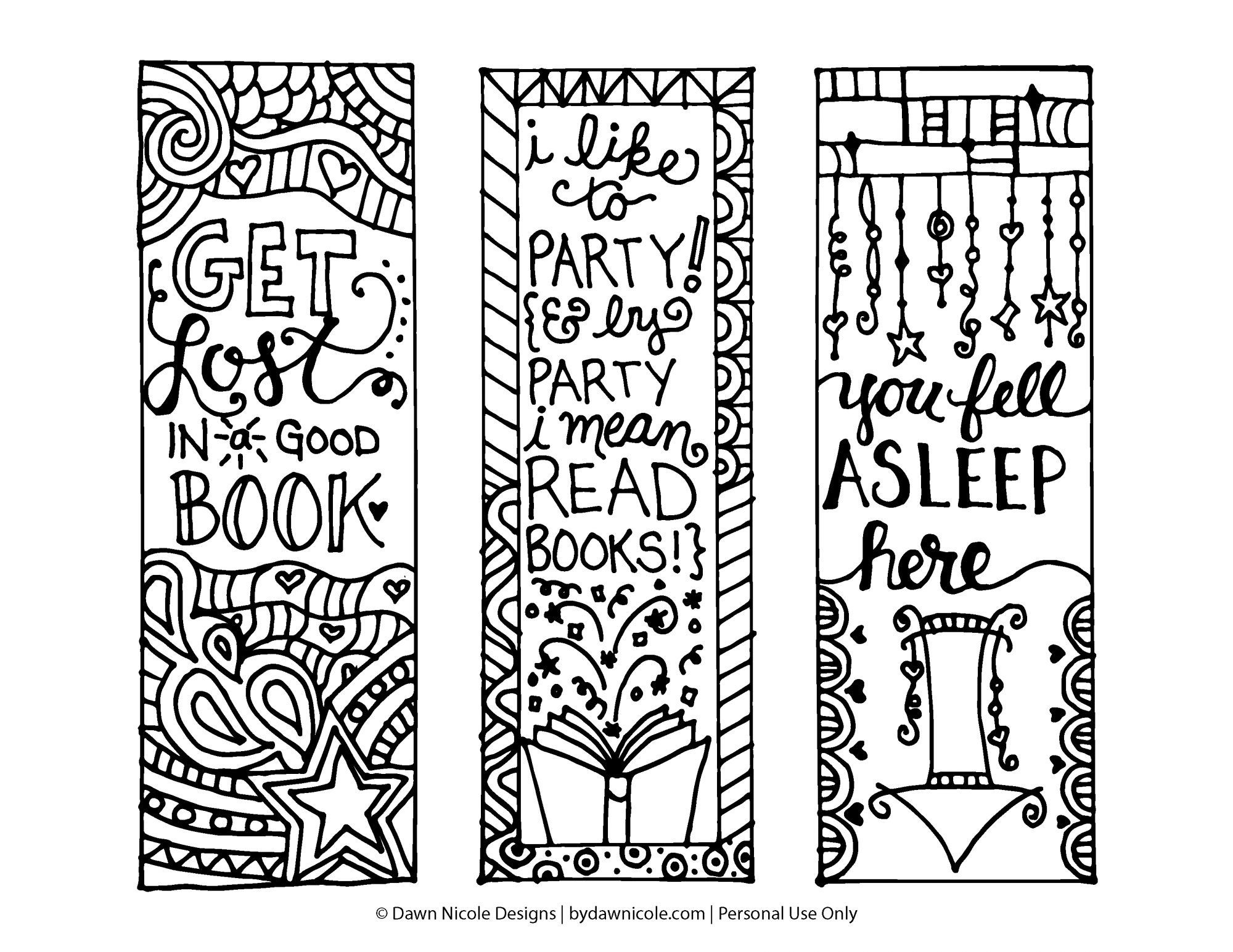 How I Turned My Students Into Readers | Projects To Try | Free Adult - Free Printable Bookmarks To Color