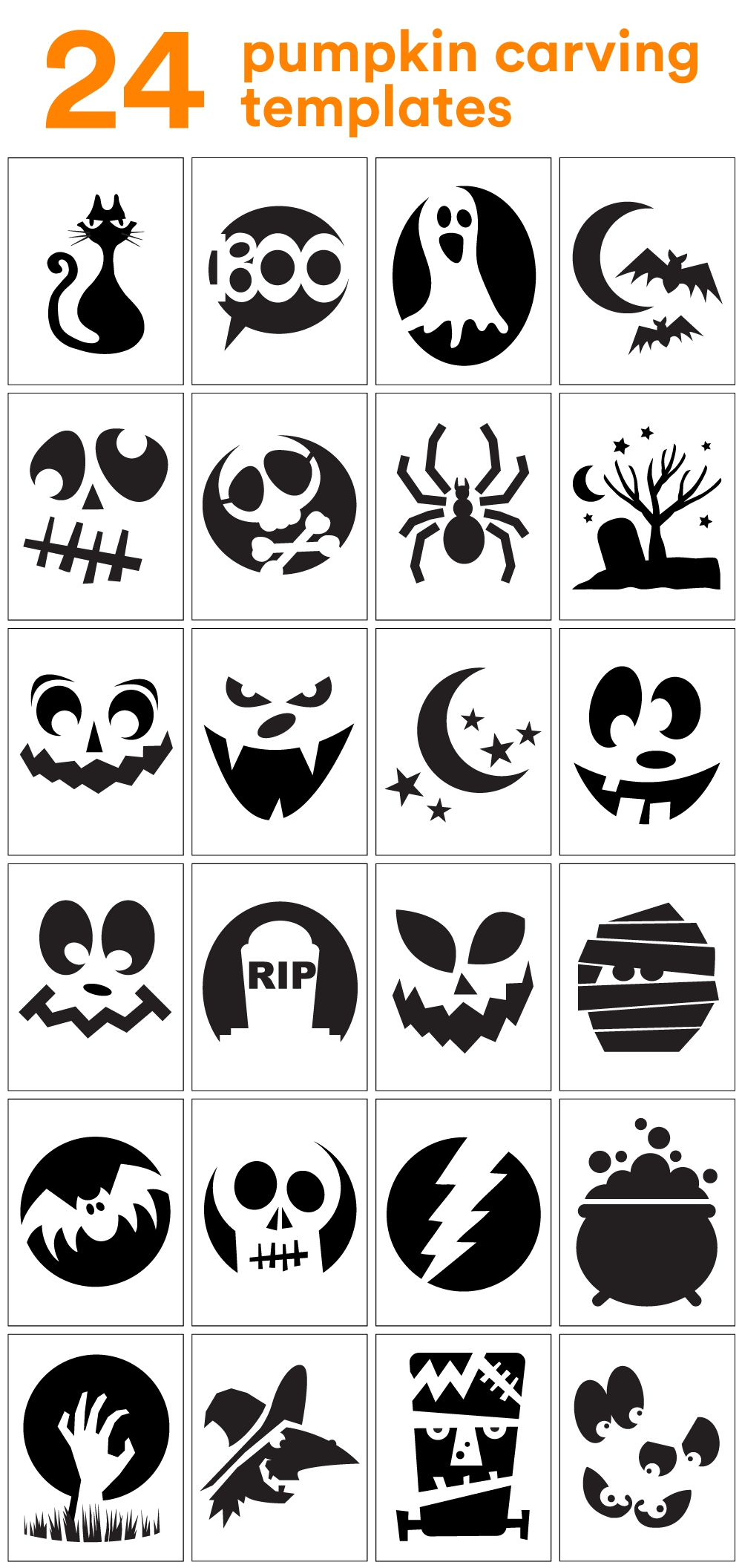 How To Carve The Coolest Pumpkin On The Block (Carving Stencils - Pumpkin Carving Printable Patterns Free