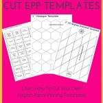 How To Cut English Paper Piecing Templates | Cutting Files | English   Paper Piecing Patterns Free Printables