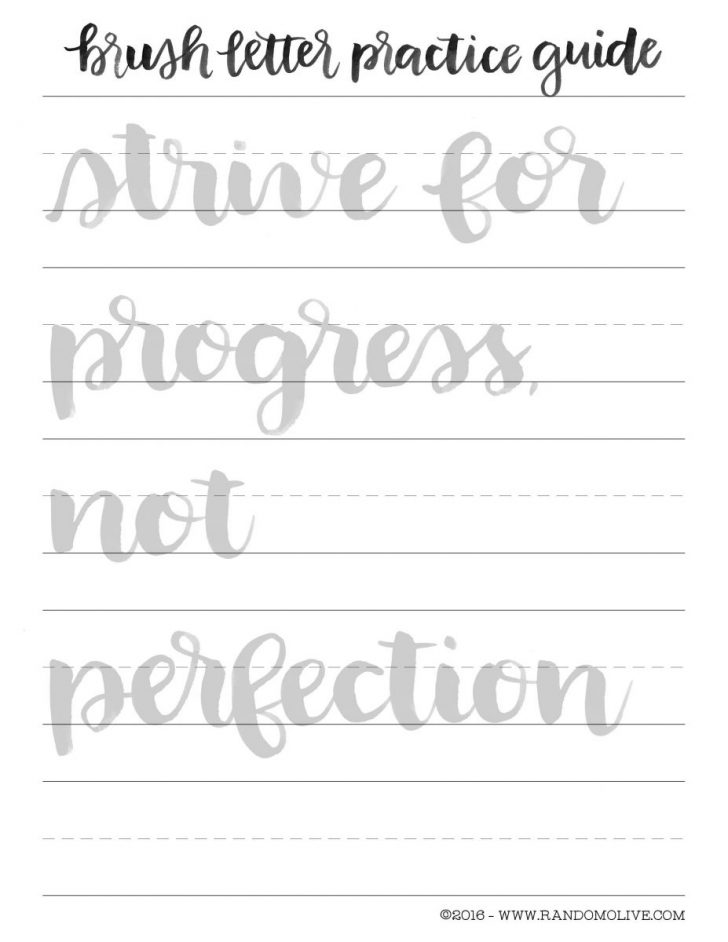 Calligraphy Practice Sheets Printable Free