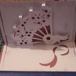 How To Make A Kirigami Pop Up Hand Fan Card (Paper Craft)!   Kirigami Free Printable Patterns