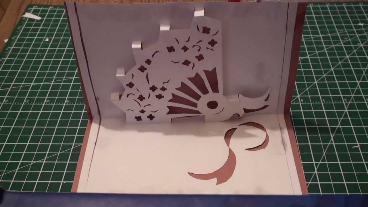 How To Make A Kirigami Pop Up Hand Fan Card (Paper Craft)! - Kirigami Free Printable Patterns