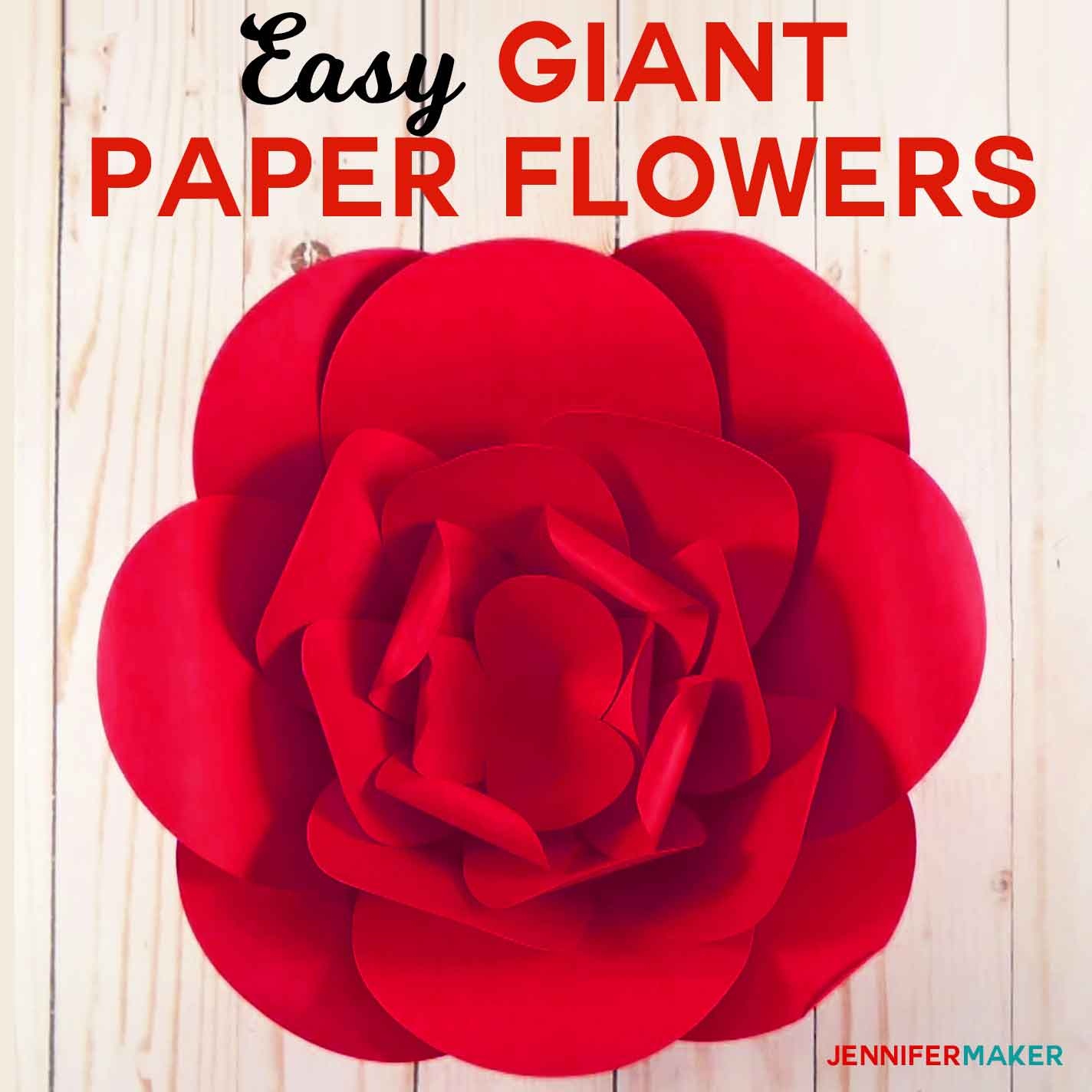How To Make Giant Paper Flowers - Easy And Fast! - Jennifer Maker - Free Printable Templates For Large Paper Flowers