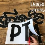 How To Make Large Bulletin Board Letters   Lucky Little Learners   Free Printable Letters For Bulletin Boards