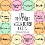How To Use Visuals To Stay Motivated: Vision Board Cards For   Free Vision Board Printables Pdf