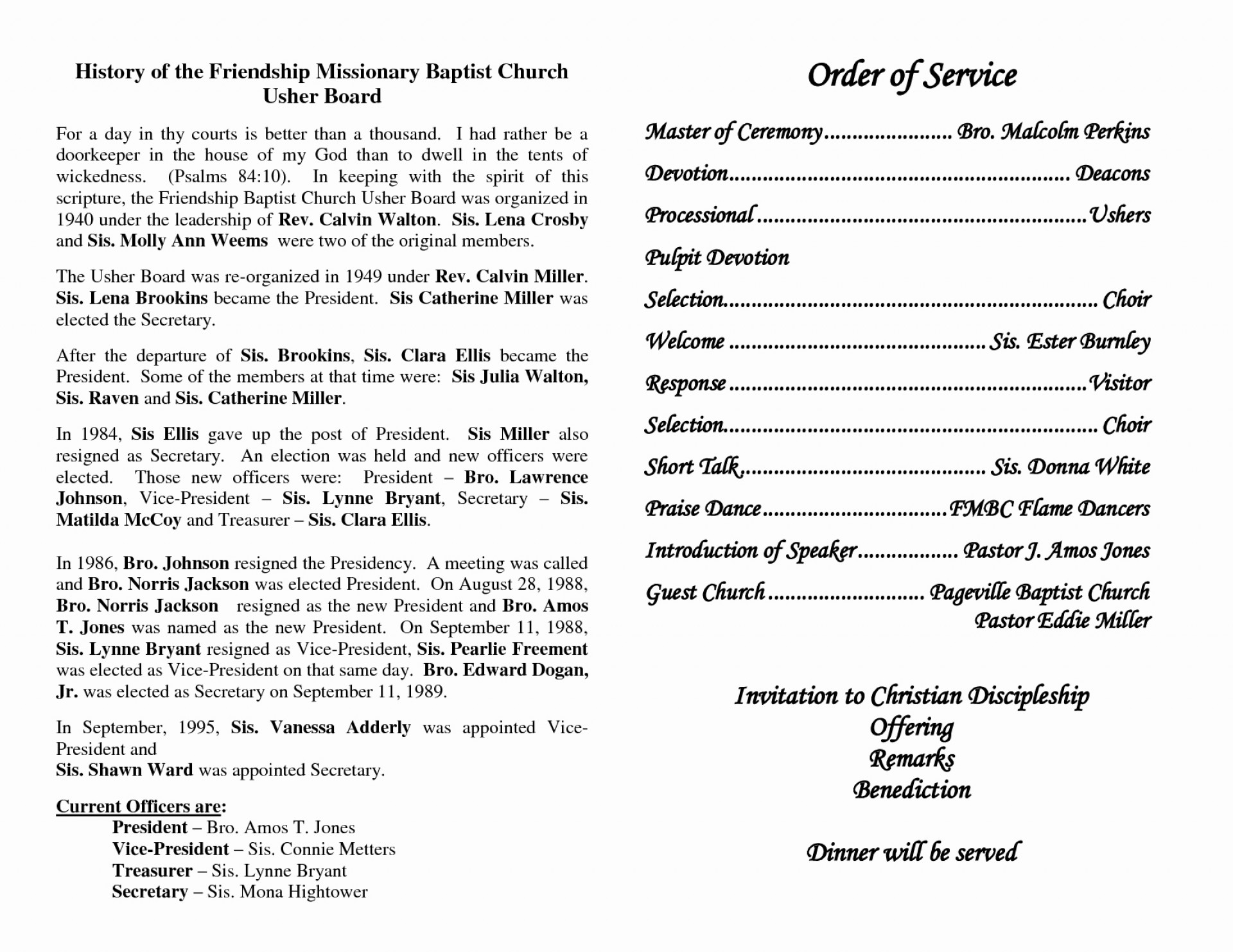 Impressive Church Program Template Free Ideas Wedding Flow Programs - Free Printable Church Program Template