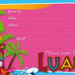 Inspirational Free Hawaiian Luau Flyer Template | Best Of Template   Free Printable Luau Flyers