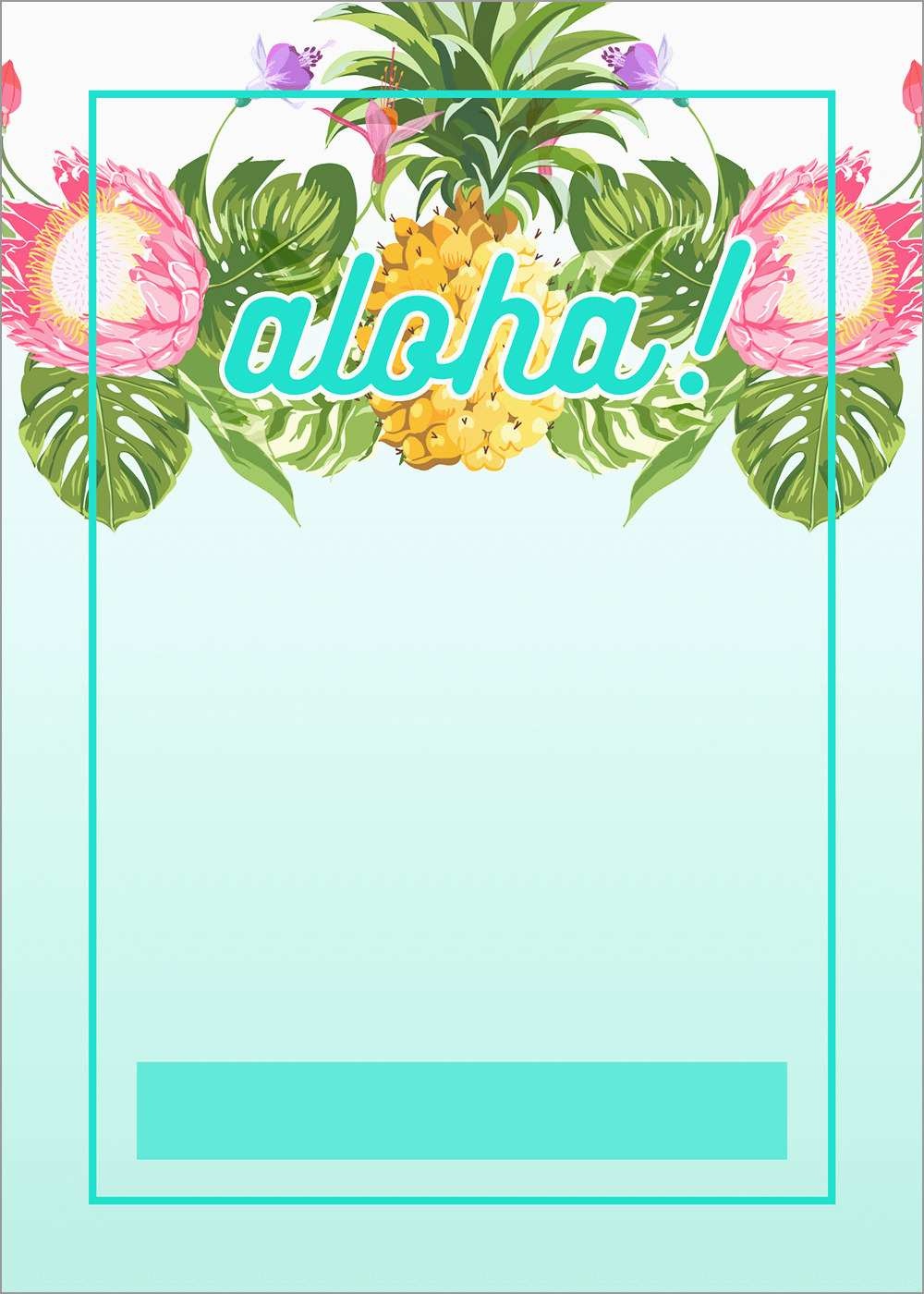 Inspirational Free Hawaiian Luau Flyer Template | Best Of Template - Free Printable Luau Flyers