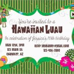 Inspirational Free Hawaiian Luau Flyer Template | Best Of Template   Hawaiian Party Invitations Free Printable