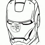 Iron Man Mask Coloring Pages For Kids Printable Free   Free Printable Ironman Mask