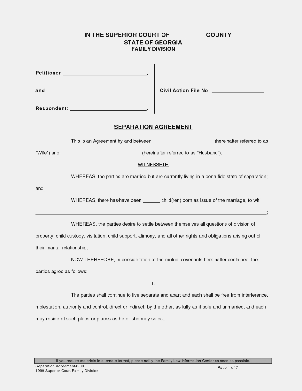 free printable divorce papers nevada free printable