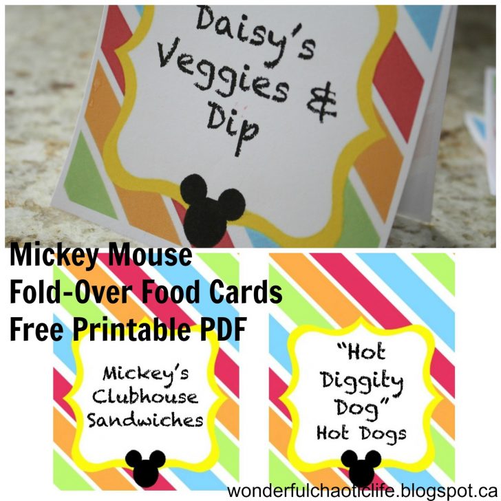 Mickey Mouse Clubhouse Free Printables