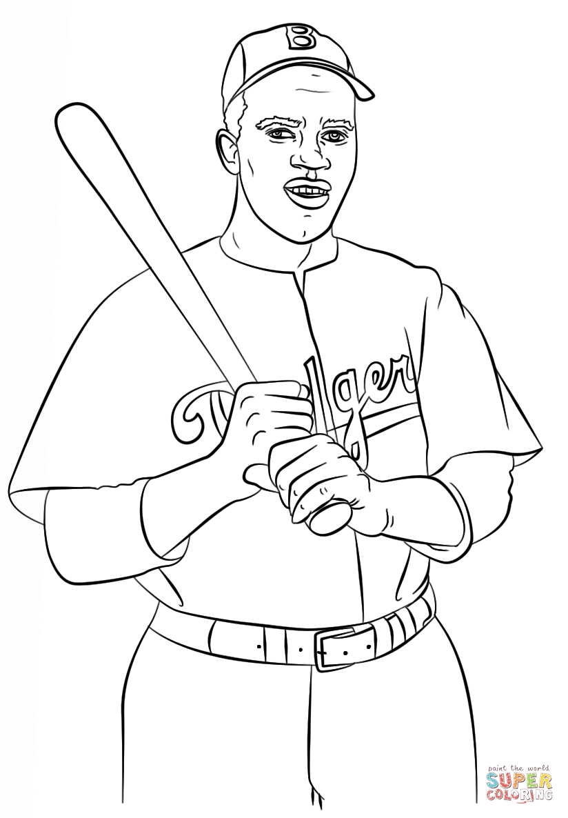 Jackie Robinson Coloring Page | Free Printable Coloring Pages - Jackie Robinson Free Printables