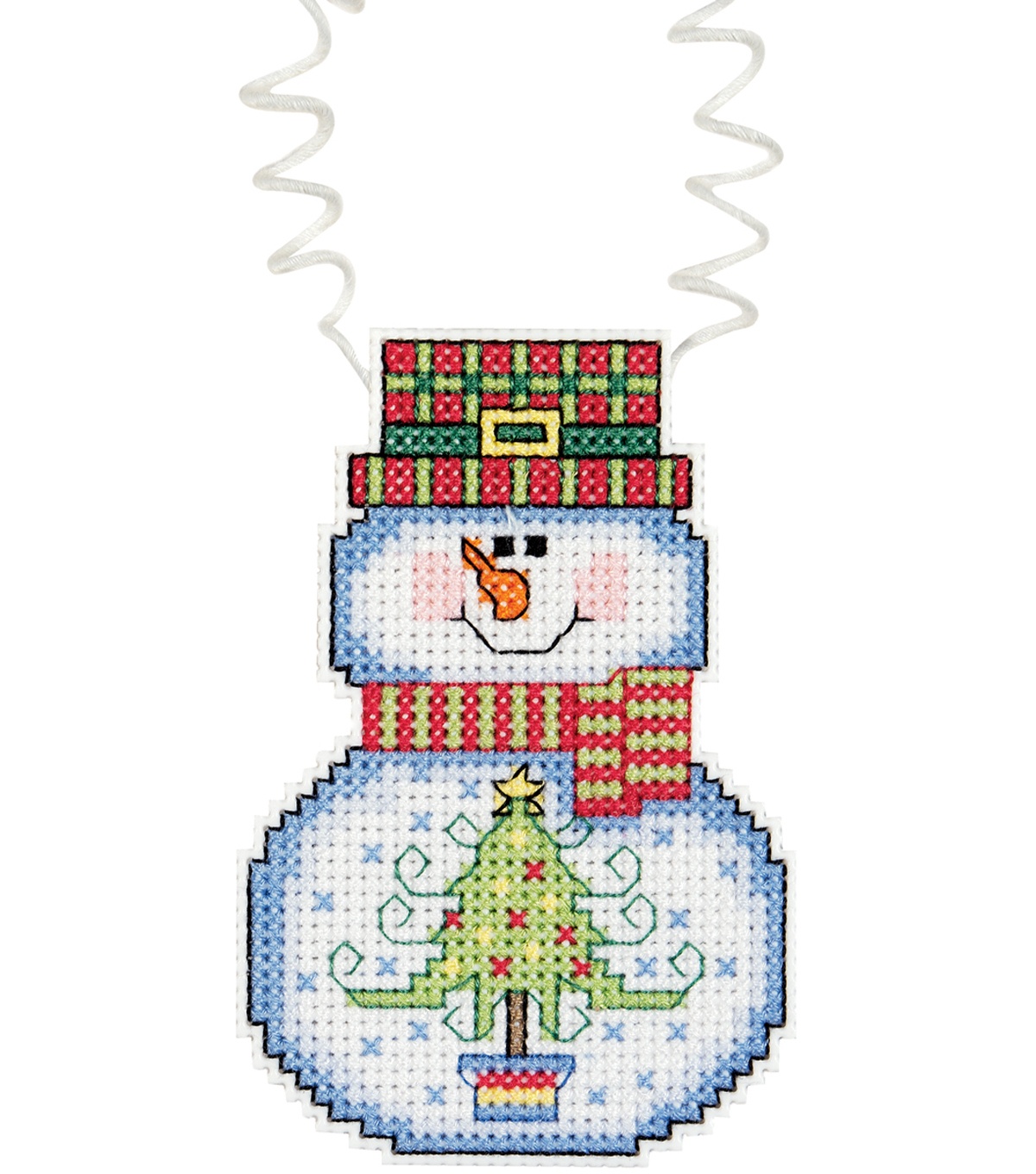 Janlynn Holiday Wizzers Snowman With Tree Counted Cross Stitch Kit - Free Printable Christmas Ornament Cross Stitch Patterns