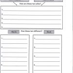 Jenks Schools Home Learning Language Arts | Grade 6 | Compare   Free Printable Compare And Contrast Graphic Organizer