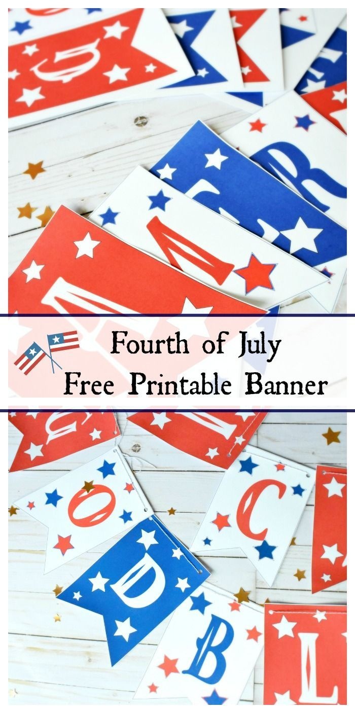 July 4Th Free Printable Banner- God Bless America | Fourth Of July - Free Printable God Bless Banner