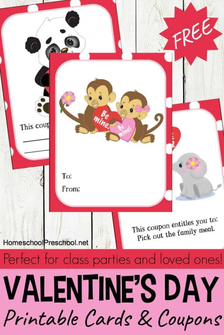 Free Printable Valentines Day Cards Kids