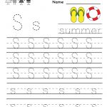Kindergarten Letter S Writing Practice Worksheet Printable | G   Free Printable Handwriting Sheets For Kindergarten
