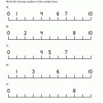 Kindergarten Number Worksheets   Free Printable Number Line Worksheets