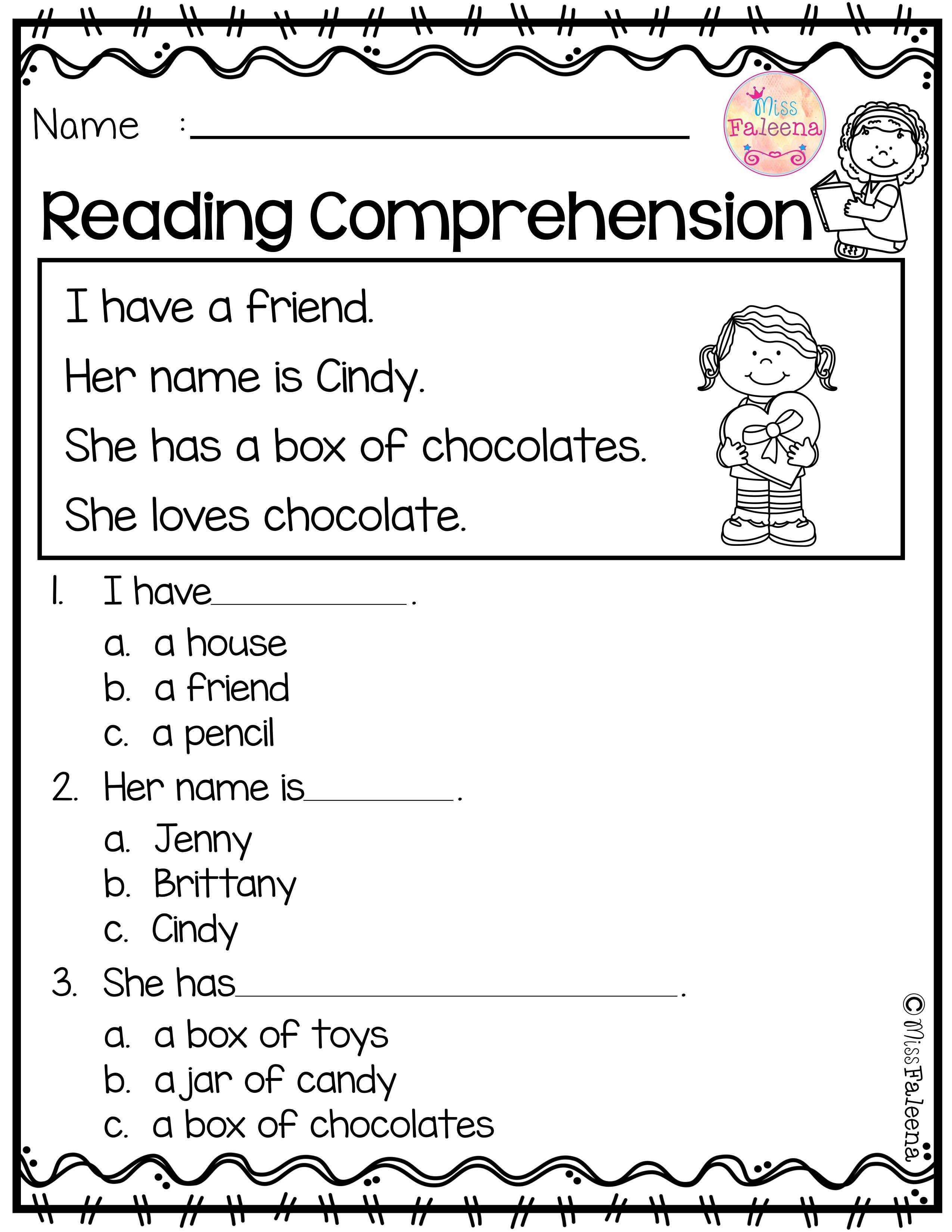 Kindergarten: Worksheet Reading For Kindergarten. Free Printable - Free Printable Kindergarten Reading Books